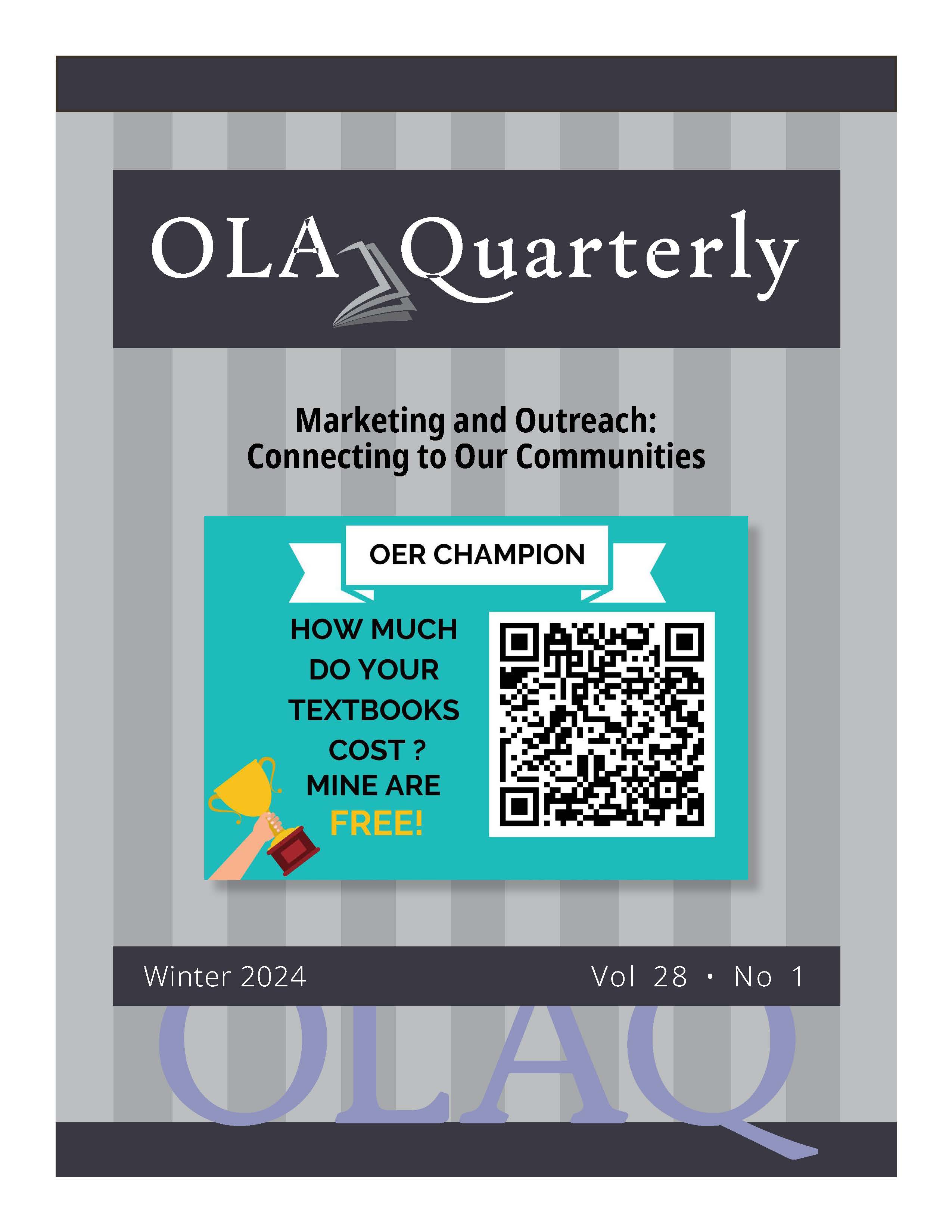 OLA Quarterly cover image, Volume 28, Issue 1